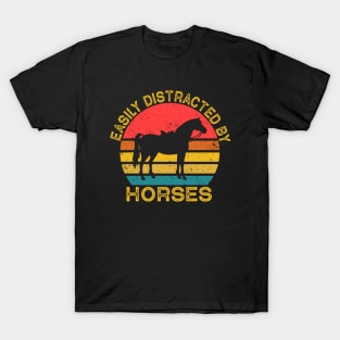 Easily Distracted By Horses T-Shirt